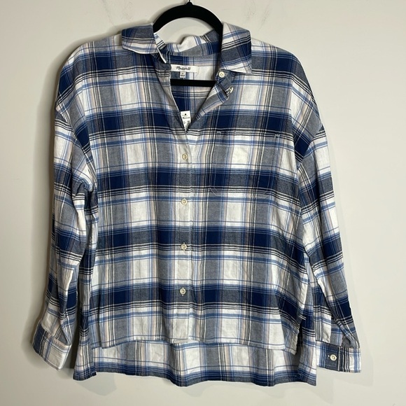 Madewell | Women’s Button Down Flannel Shirt Size Small NWT - Picture 1 of 6